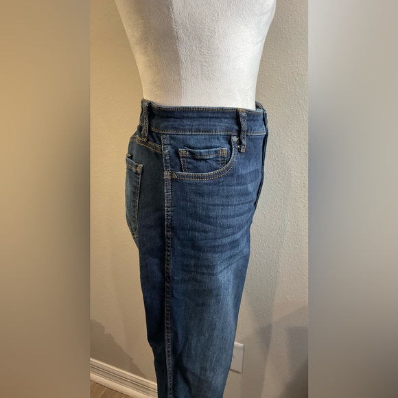 Kut from the Kloth Dark Blue High Rise Straight Cut Jeans - Picture 6 of 13